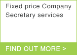 Fixed price Company Secretary services